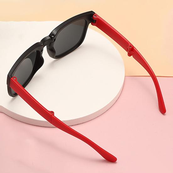 UV400 Foldable Polarized Lens Kids Sunglasses Lovely Square Frame Boys Girls Sunglasses Fashion Accessories