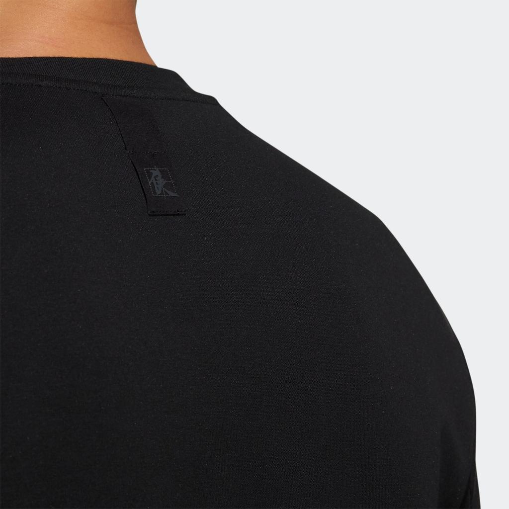 Adidas Swt Logo Series Graphic Print Sport Crew Neck Sweatshirt Men Tops Black HE5156