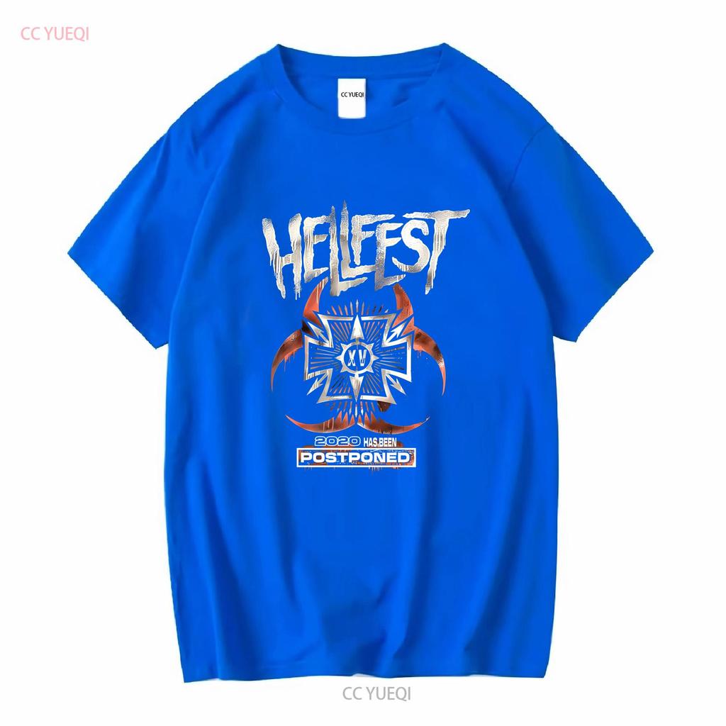 Hellfest 2020 has been postponed For Fan Black All Size T Shirt QQ1232 long or short sleeves vintage Washed Casual fashion