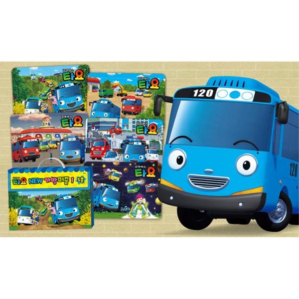 Little Bus Tayo New Bag Puzzle. 1 (5 Kinds), Kids Icons, 1 Set, Korea Best Toddler Puzzle