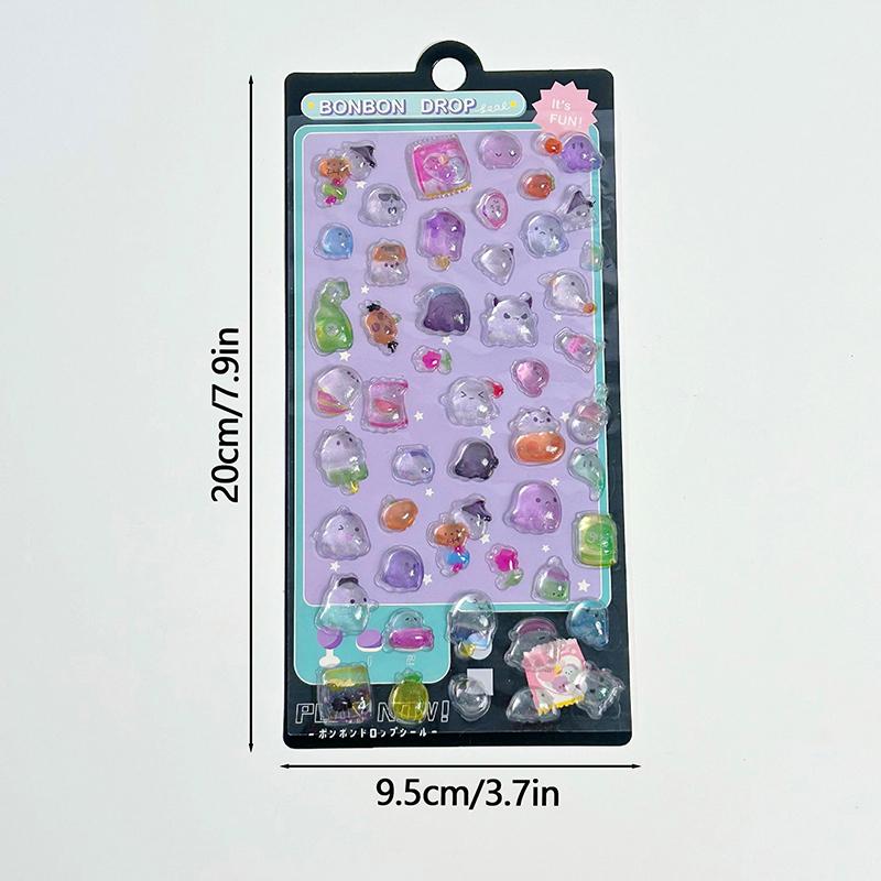 3D Cartoon Animal Stickers Kawaii 3D Decoration Stickers Stationery Sticker Scrapbook Sticker Decals DIY Phone Case Sticker