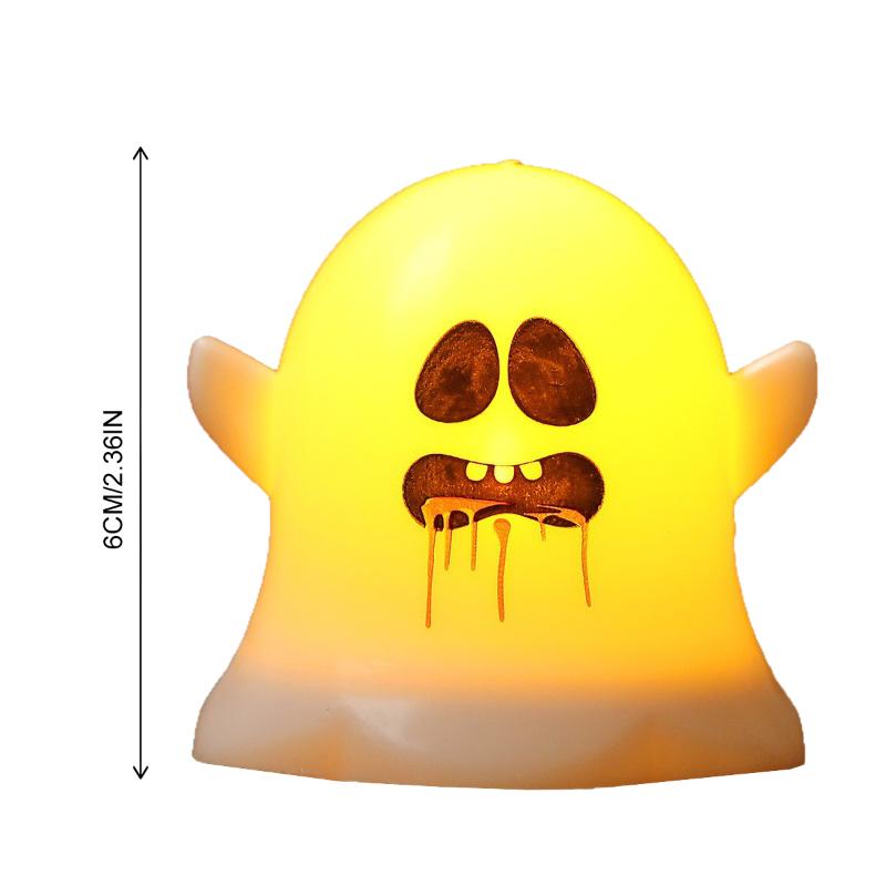 Halloween Decorations LED Candle Light Plastic Ghost Skull Lamp For Home Bar Haunted House Halloween Party Decor Horror Props