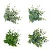 Artificial Green Plant Fake Eucalyptuses Leaf Branch for Wedding Party Fake Flower Arrangement Bouquet Home Garden Decor