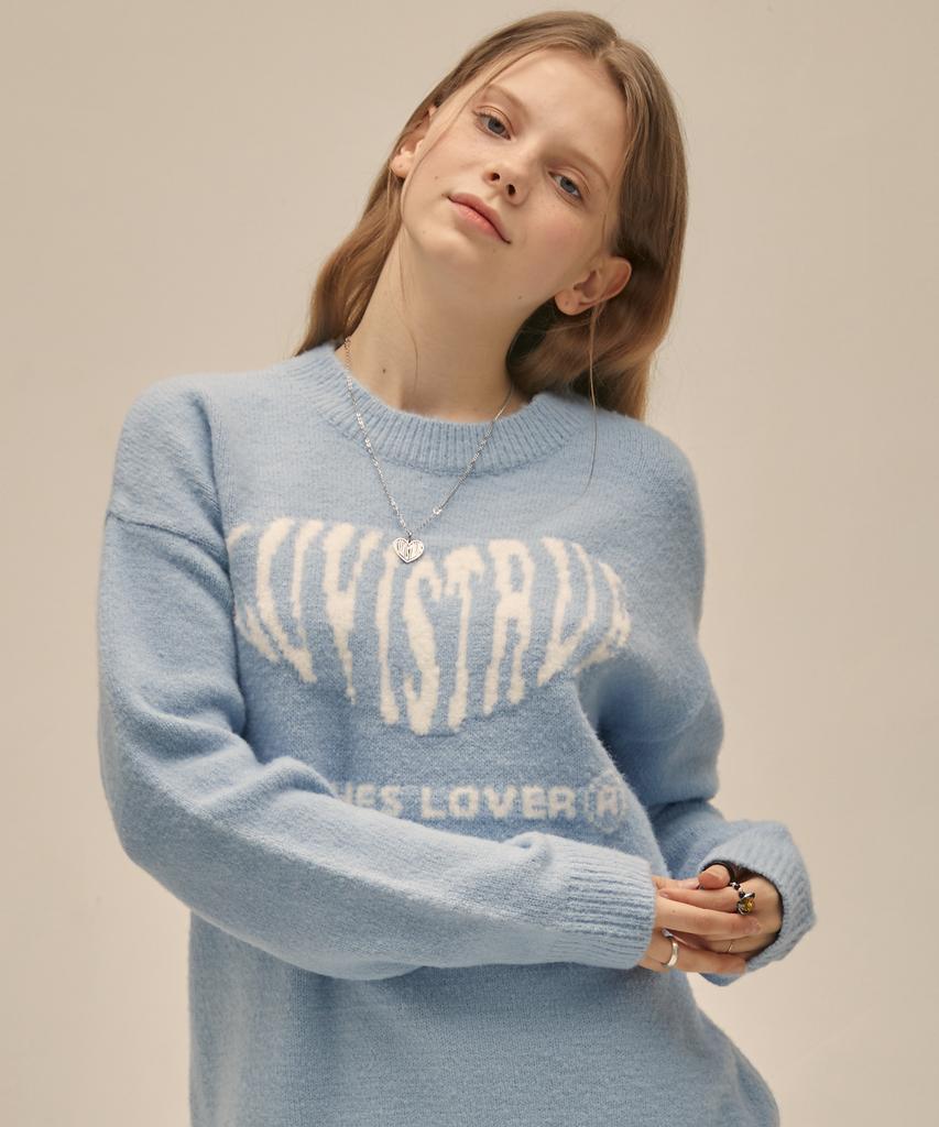 LUVISTRUE Po Heart Knit(Sky Blue)
