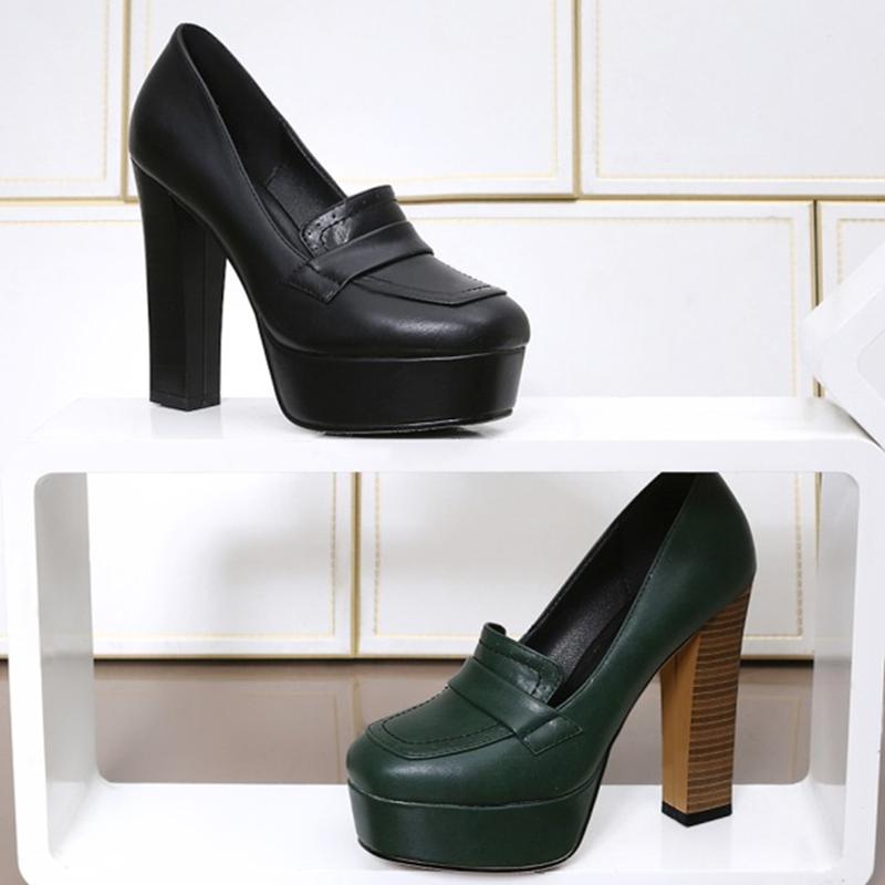 Elegantní boty na vysokém podpatku Dámské Sexy Platformové Šaty Lodičky Podzim Jaro Černé Zelené S podpatkem OL Párty Kancelář Svatební Boty Dámské