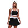 Swimsuit New European and American Split Swimsuit Women's Nylon Color Matching Skirt with Pockets Swimsuit In Stock