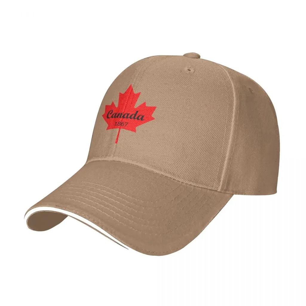 Lönnlöv Svart Kanada 1867 Camping Basebollkepsar Dam Herr Unisex Man Strand Coquette Hatt Keps
