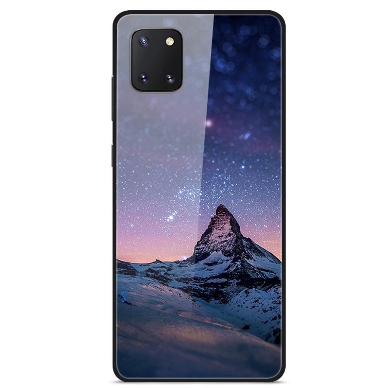 For Coque Samsung Note 10 Lite Case Tempered Glass Planet Space Cover for Samsung Galaxy Note10 Lite Case S10 Lite Glass Case