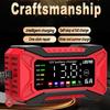 Digital LCD Display 2025 Car Battery Charger Voltage Temperature Detection 12V 6A Intelligent Pulse Repair SUV Motorcycle Truck Overvoltage Protection