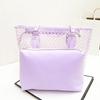 Premium Quality 2pcs/set Womens Clear Transparent Shoulder Bags For Fashion Enthusiasts