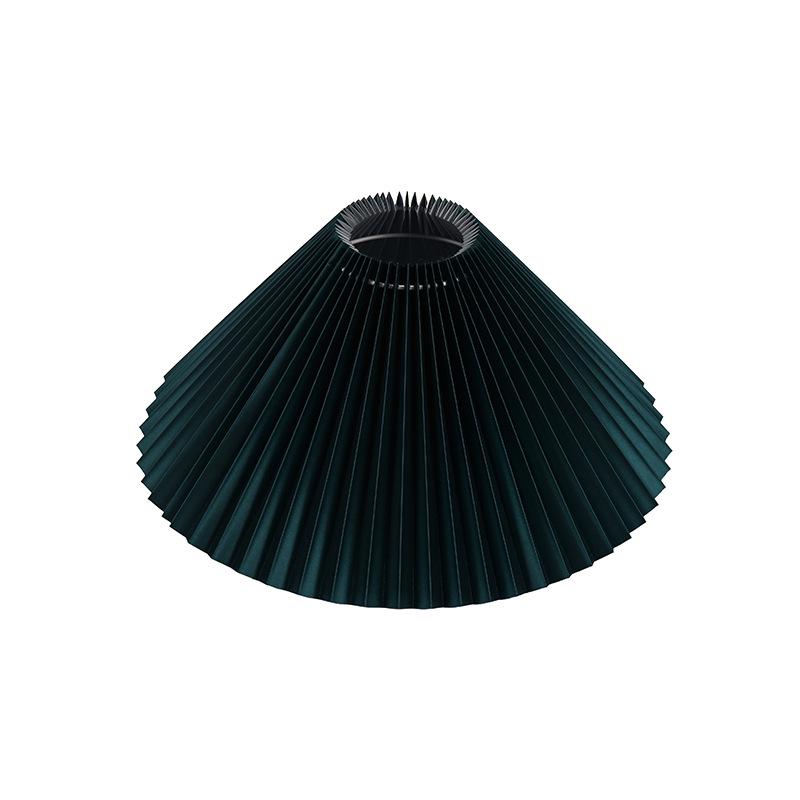 Pleated Cloth Lampshade Accessory for Desk and Floor Lamps, Inclined Height 240mm, Bottom Opening 410mm