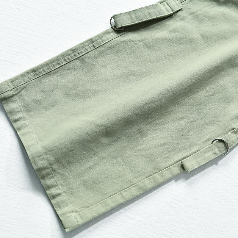 Retro French Wide-Leg Women's Cargo Pants with Multi-Pocket Design - European & American Style, Casual and Loose Fit