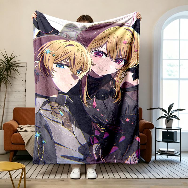 Oshi no Ko Soft and comfortable flannel Suitable for sofas living rooms outdoor camping travel and also makes a great anniversary gif