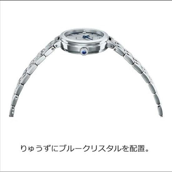 Casio Wristwatch Scene Domestic Genuine Product Solar Sapphire Glass SHS-4530J-7AJF Ladies Silver Blue