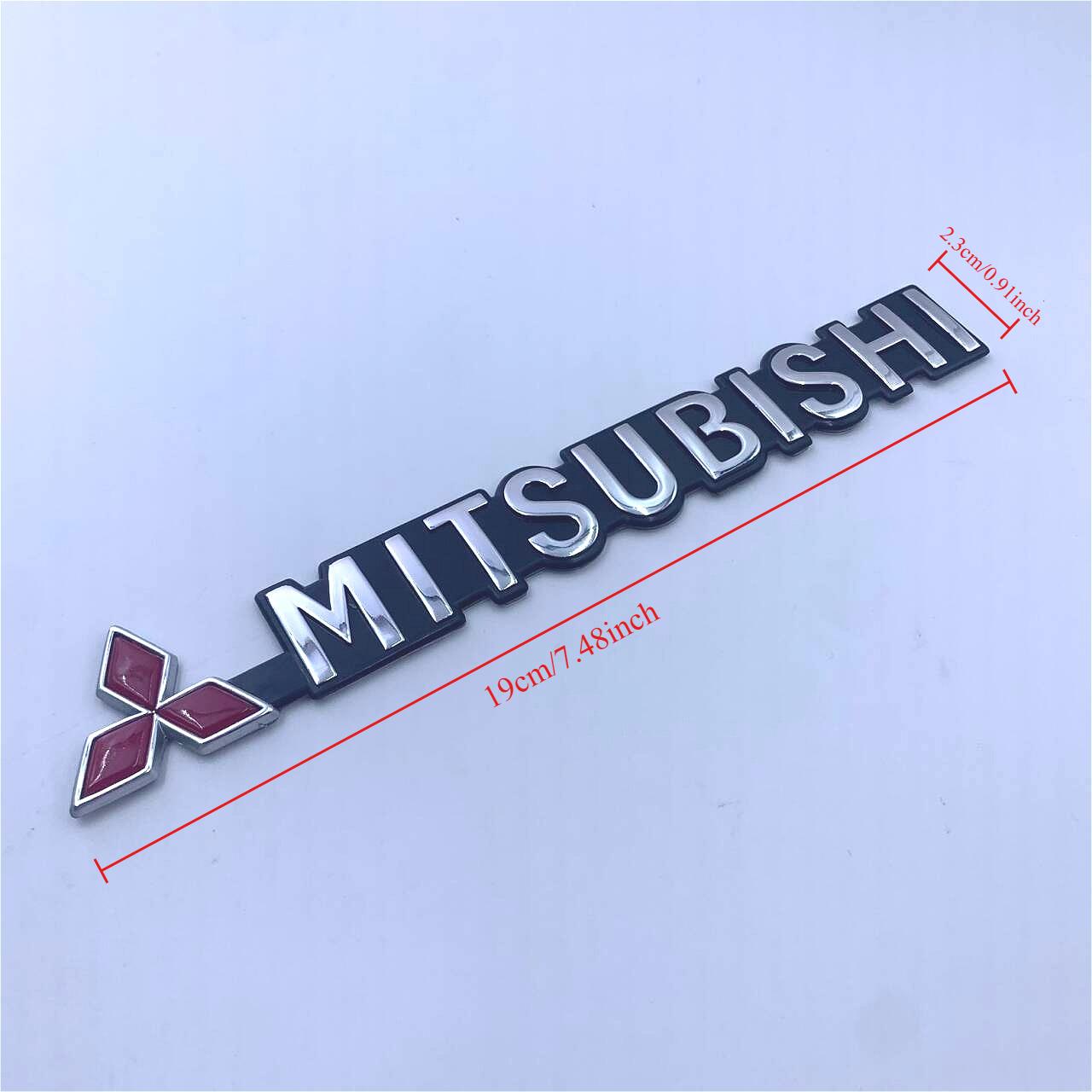 

1pcs for Mitsubishi Lancer 9 Pajero ASX Outlander Eclipse Galant Mirage Car Side Trunk Badge Emblem19cmx2.3cm 3D Letters Sticker 1pcs Mitsubishi