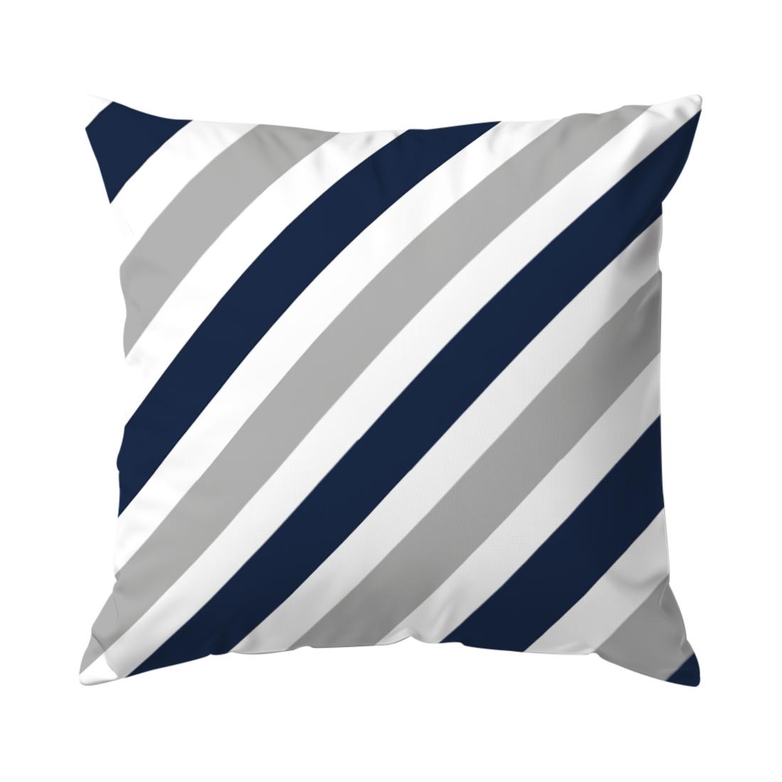 

Home Decor Blue & White Geometric & Patterned Pattern Cushion Cover Suitable for Sofa Bedroom Car Pillow Cover 40x40cm 16x16in