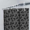 Black Cat Shower Curtain Spooky Halloween Decor Cute Kitten Bathroom Set Washable Waterproof Home Decor Artistic Pattern Modern