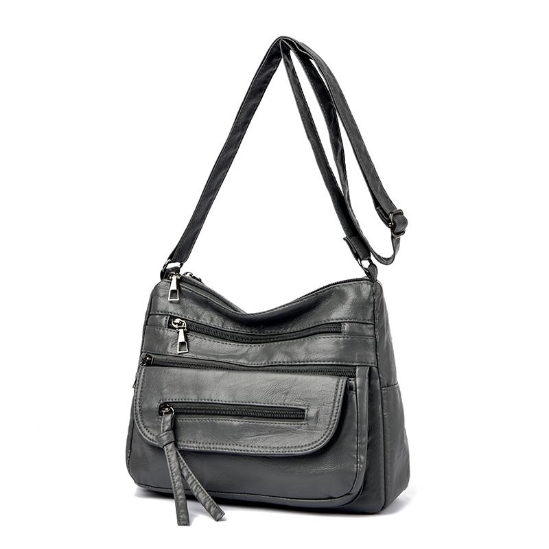 Women's Shoulder Bag Middle-aged Mom Bag Multi-pocket Shoulder Bag Lightweight Crossbody Bag