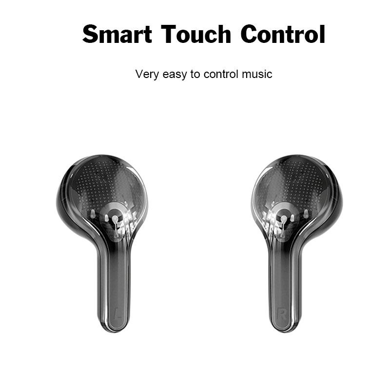 Drahtlose Kopfhörer mit intelligentem Touchscreen und geringer Latenz, HiFi-Stereo-Musik-Headset, digitales Display, Rauschunterdrückung, Kopfhörer mit Mikrofon