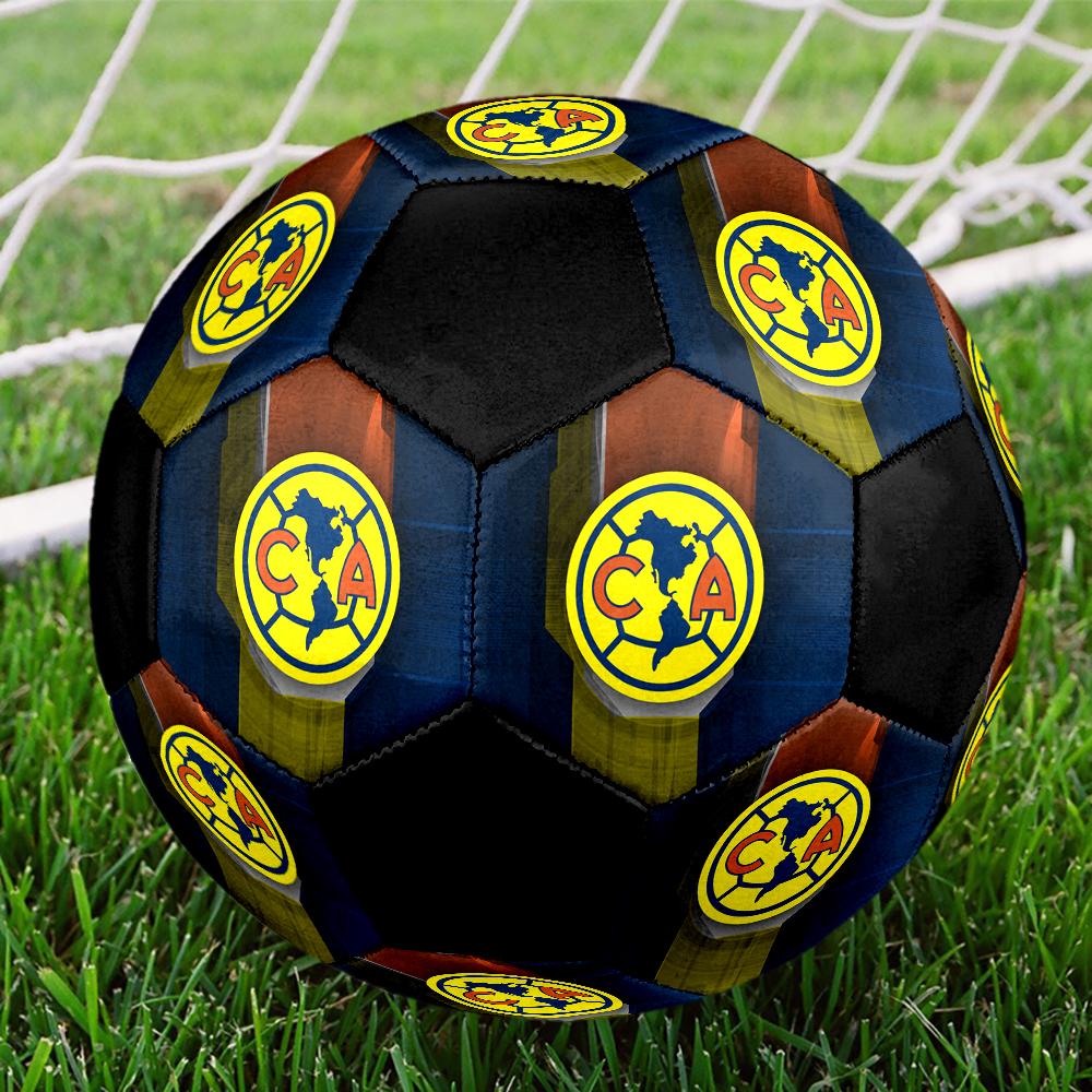 American Soccer Clubs Indoor Soccer Ball Colorful Machine Stitched PVC Size 5 Team Training Competition Ready Durable High-Bounce Cool Sports Gift