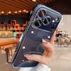 Luxury Transparent Plating Bumper Case For iPhone 17 16 15 14 13 Pro Max 17Pro Air Camera Lens Protection Clear Shockproof Cover
