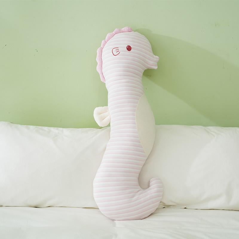 

Подушка-подушка в виде морского конька с мягким хлопковым чехлом для поддержки сна детей 58cm