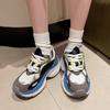 New Women's Vulcanize Shoes Outdoor Fashion Platform Flat Shoes for Women Patchwork Ladies Air Mesh Lace-up Anti-slip Sneakers