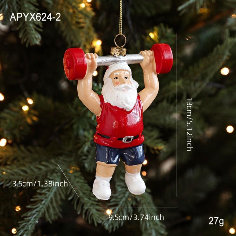 

New Red White Painted Christmas Ornaments Plastic DIY Christmas Tree Pendant Christmas Tree Hanging Ornaments Xmas Party