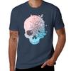 Floral Skull Tshirt Casual Loose Short Sleeve Tee For Men