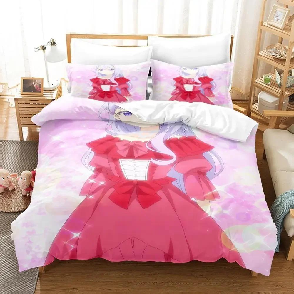 3D Kawaii The Aristocrat's Otherworldly Adventure Bedding Set Cartoon Anime Three-piece Set Adult Kid Bedroom Duvet Cover Sets