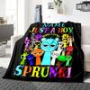 Custom Name Just Boy Loves Sprunki Party Blanket For Couch Bed Plush Cozy Fuzzy Blanket Super Soft Warm Blankets For Fall And Winter 0916294