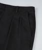BIRBANTE Garment-Washed Twill Double-Pleat Chino Pants - Black Navy