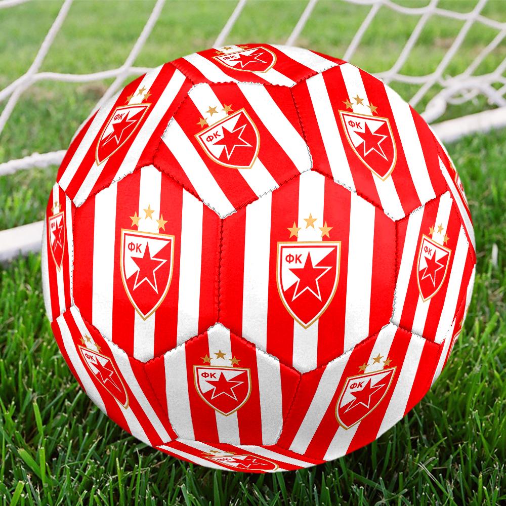 Crvena Zvezda Size 5 Soccer Ball,Indoor/Outdoor Suitable for Training Matches Tournaments Practice Games Perfect Gift for Fan