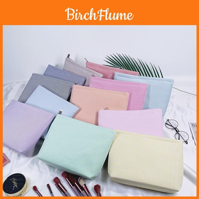 Boho Embroidered Travel Makeup Bag With Breathable Polyester For Daily Use