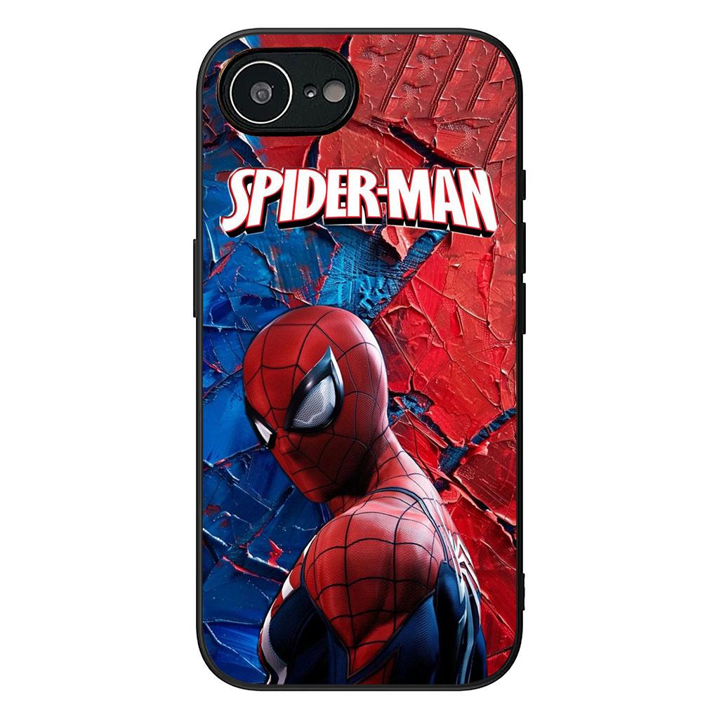 Spiderman Marvel Spider Man Casing Phone Cover for Apple iPhone 16 15 14 11 Pro Max 7 8 Plus SE2 SE3 SE 2022 2020 Case