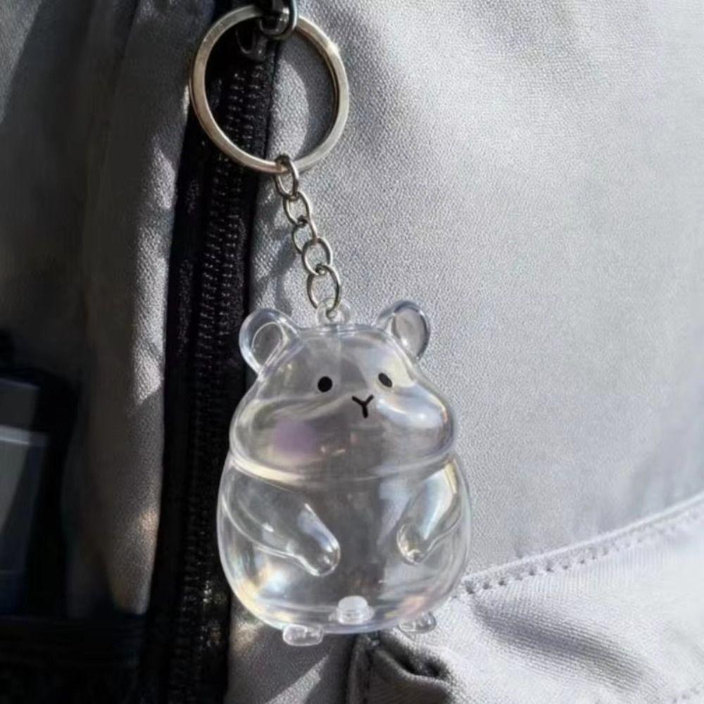 Transparenter Acryl-Schlüsselanhänger Katzenhaar-Aufbewahrungskapsel Hamsterhaar-Aufbewahrung Gedenk-Schlüsselanhänger
