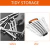 2Pcs Wrench Holder Wrench Organizer Tray Tool for Storing 8mm-19mm Metric SAE Wrenches Storage Rack Hand Tools Organizer Cabinet