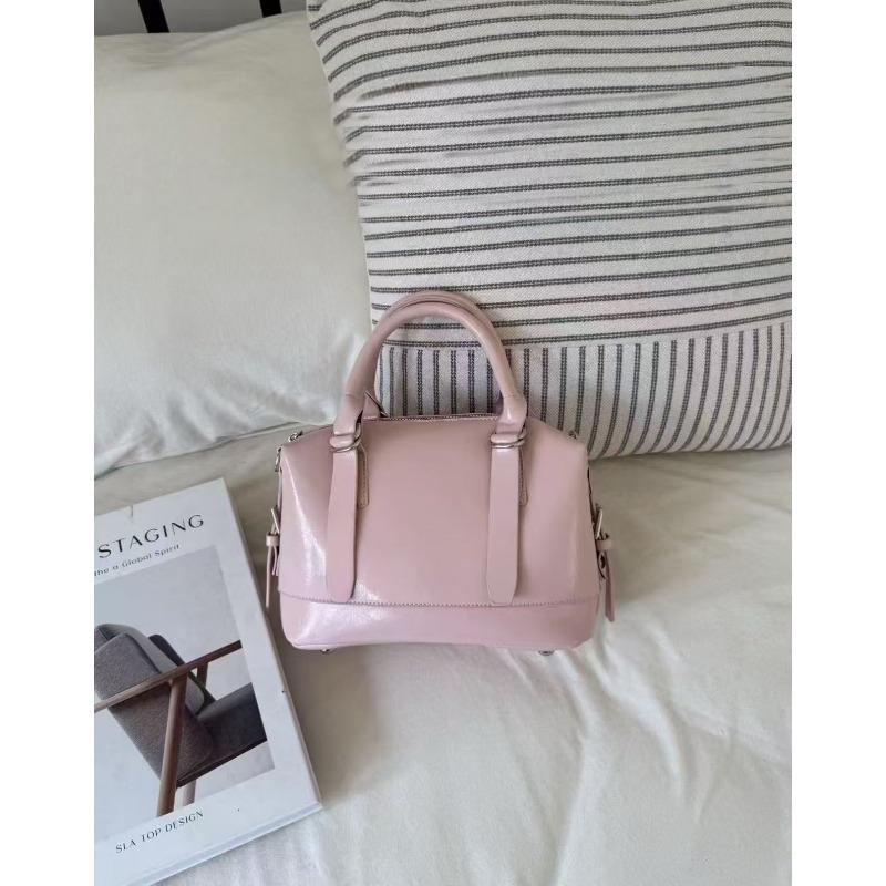 

Versatile portable bowling bag women s autumn and winter new retro fashion pillow bag commuter shoulder messenger bag рожевий