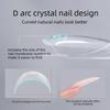 New 120pcs Nail Clear Rocket Shape Sandwich Dual Nail Forms Reusable Full Cover Dual Nail Molds Top & Bottom 2026 New Style