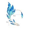 Anime Game Genshin Impact Earrings Sangonomiya Kokomi Cosplay Unisex Fashion customization Fish Blue Ear Clips Party Jewelry