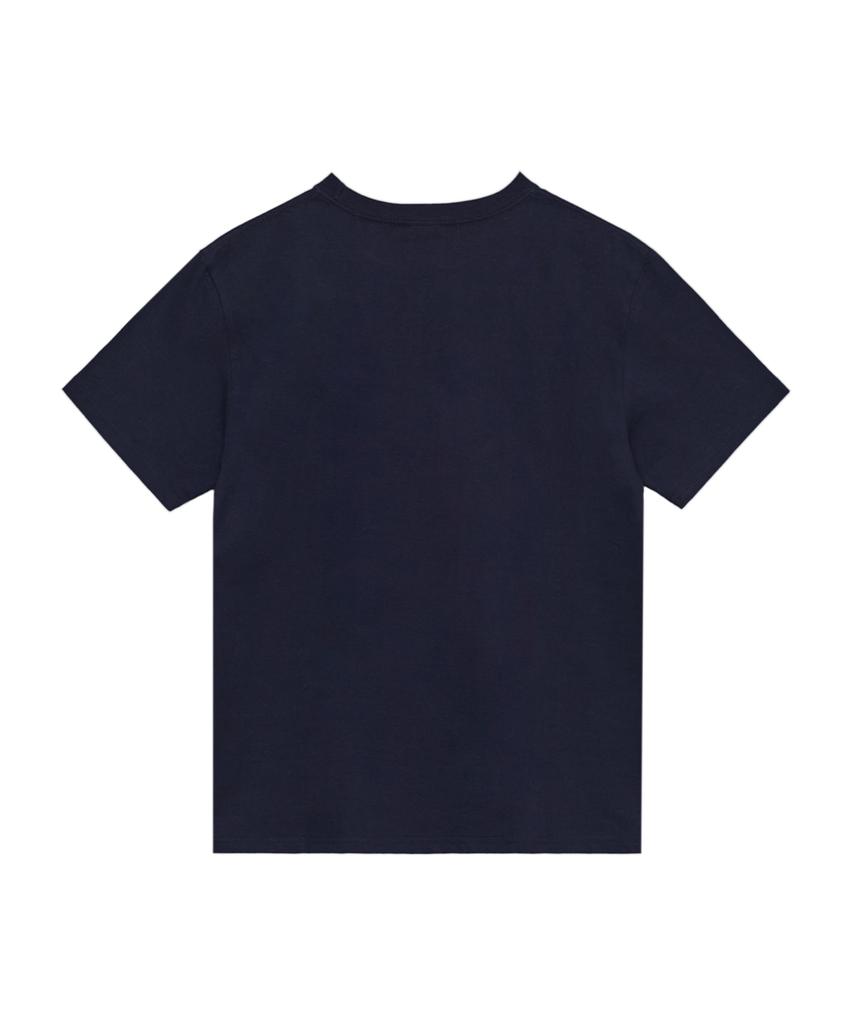 Isjabaibeu Ribbon Logo Slim Fit T Shirt - Navy