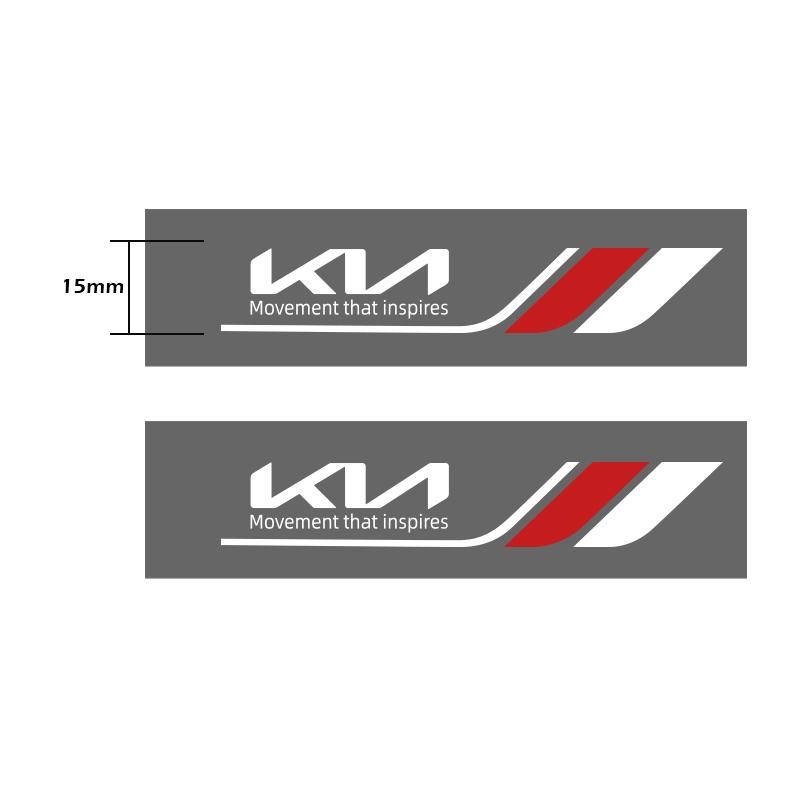 AAOI1 2 Pezzi Emblema Cristallo Auto Decalcomanie Decorazione Auto Adesivi Tergicristallo per KIA Soul Sorento K2 K5 Picanto Optima Sportage Cerato
