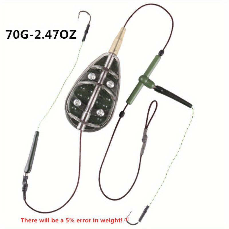 FTK European-Style Carp Fishing Hooks, Rig, Bait Cage, Feeder, Bait Dispenser, and Sinkers