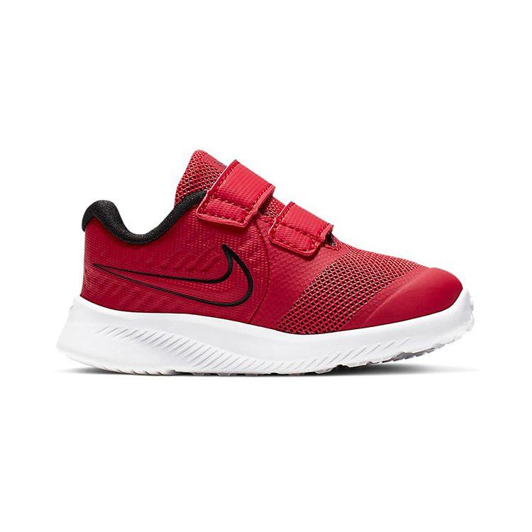 Nike Star Runner 2 Slip Resistant Cushioning Abrasion Resistant Low Top Running Shoes Red Black Infant And Toddler AT1803-600