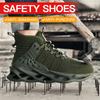 Neue Unisex Sicherheitsschuhe Anti-Quetsch Herren Arbeitsschuhe Durchtrittsicher Outdoor Herrenstiefel Leichter Schutz Stahlkappenschuhe