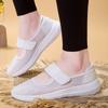 Large size nurse shoes women's little white shoes work shoes old Beijing cloth shoes non-slip flat shoes one pedal women's shoes
