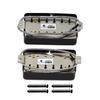 FLEOR Alnico5 Guitar Humbucker Pickup Set Bridge Neck for Guitars (Black) & LP-Style