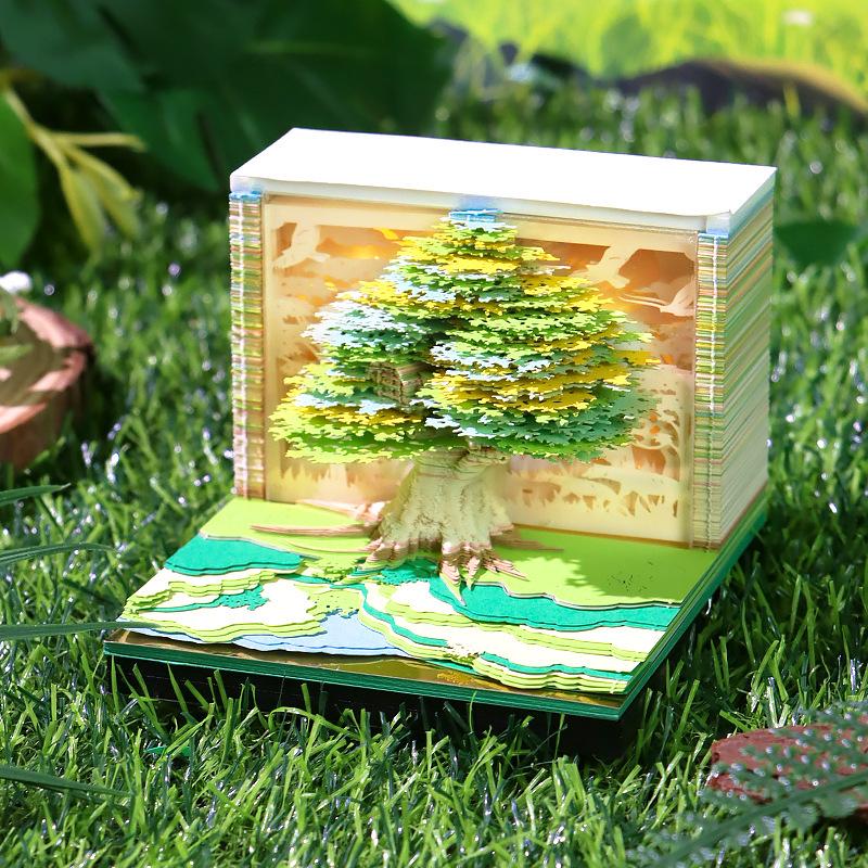 Calendrier 2026 Notes Adhésives Sculpturales 3D: Grappes Florales Créatives & Cadeaux Ornementaux Personnalisables