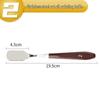 Wood Handle Plastic Palette Knife for Oil and Gouache Painting