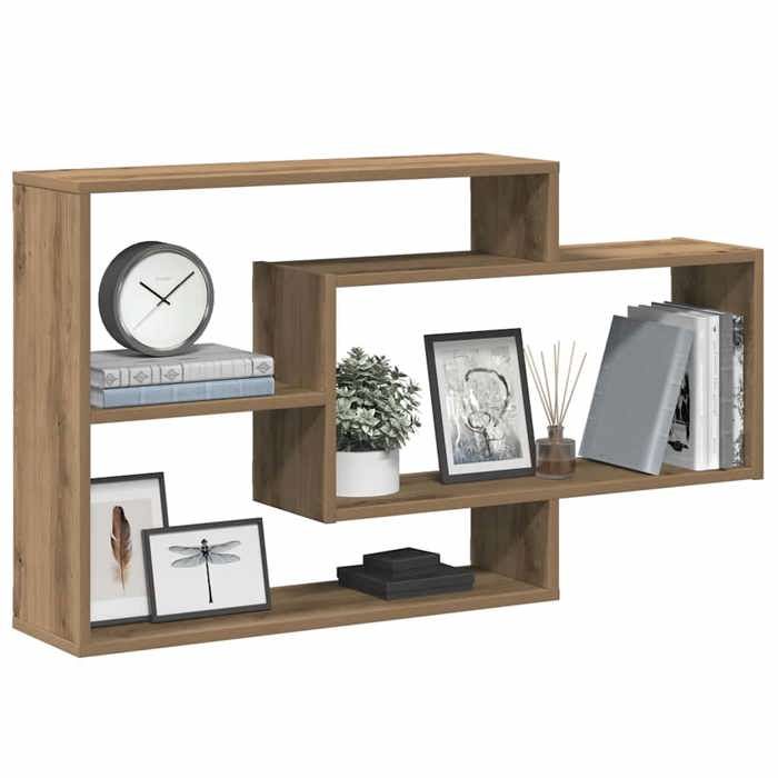 VidaXL Étagère murale chêne artisanal 104x20x58,5 cm bois d'ingénierie, étagère flottante, étagère murale d'exposition, 855823